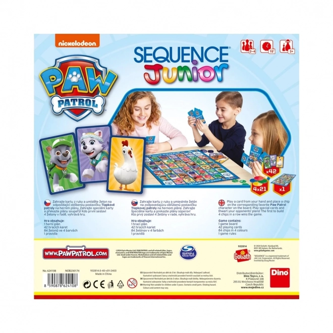 SEQUENCE JUNIOR PAW PATROL Otroška igra