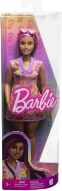 Barbie Fashionistas punčka v obleki s srčki