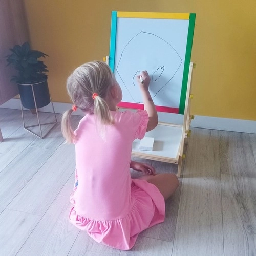 Lesena dvostranska tabla za otroke