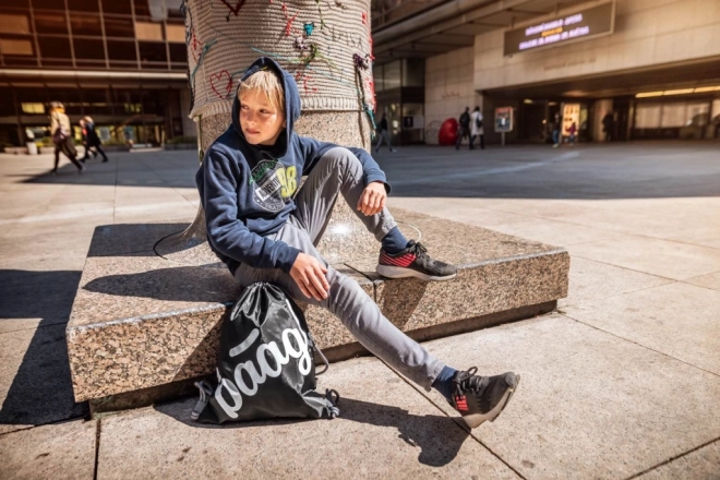 BAAGL Vrečka za čevlje Skate Črna