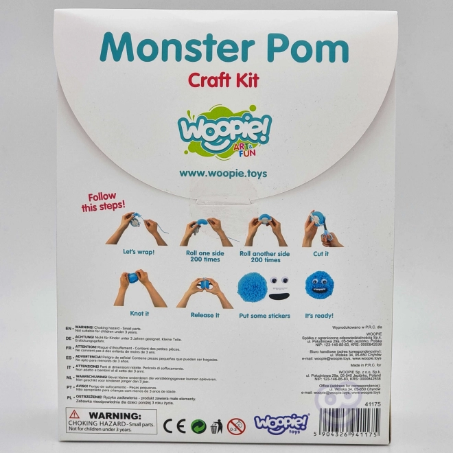 Kreativni komplet za izdelavo pošastnih cofkov - Woopie Art&Fun