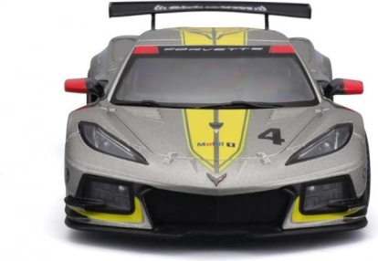 kovinski model avtomobila 1:24 bburago corvette c8.r 2020 dirkalna rumena
