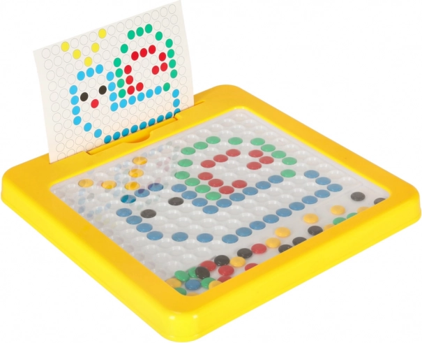 montessori magnetna mozaika za otroke, rumena 26 × 26 cm