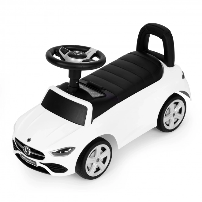 Otroški avto Mercedes C RAZRED interaktivni volan bele barve