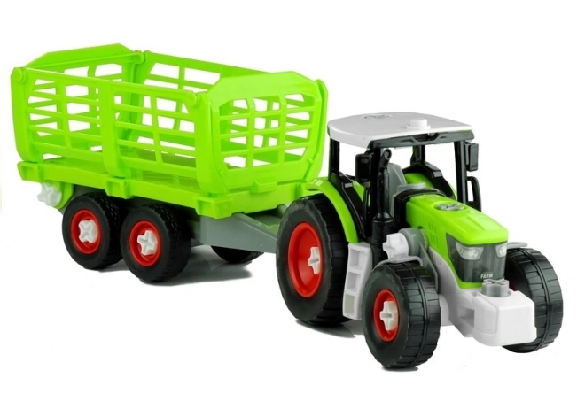 Razstavljiv traktor s prikolico 43 cm