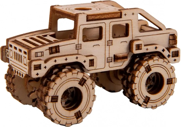 Lesene 3D sestavljanke – monster truck 2