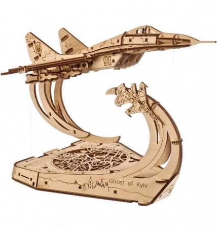 Ugears 3D lesen model letala Ghost of Kyiv (MiG‑29) 1:72