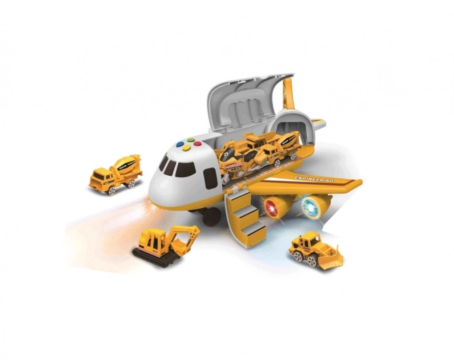 Tovorno letalo z nakladalnim prostorom + 3 avtomobilčki 1:64