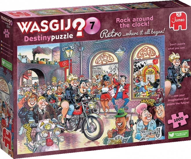 Sestavljanka WASGIJ Destiny 7: Rock around the Clock! 1000 kosov