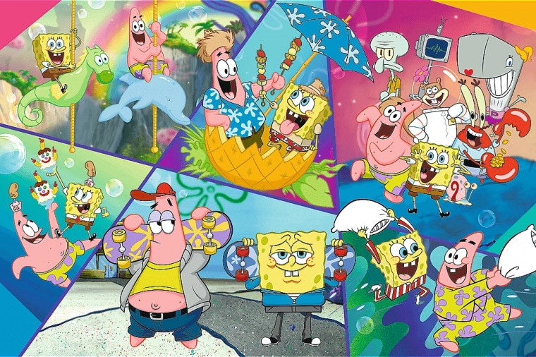 Sestavljanka SpongeBob v Bikini Bottmu 300 kosov