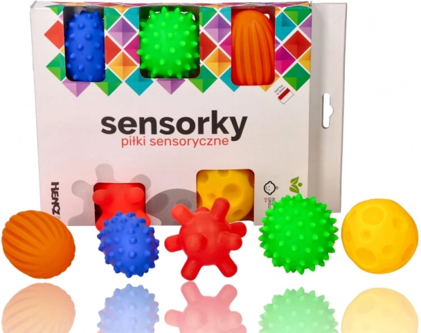 Senzorične žogice Sensorky – set 5 kos