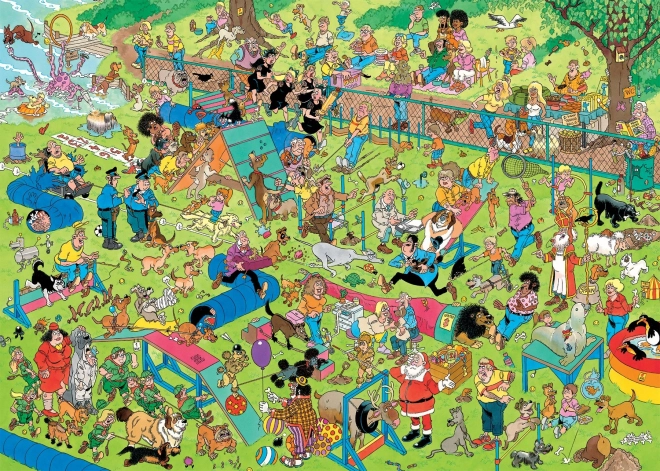 Puzzle Jan van Haasteren Pasji park 1000 kosov