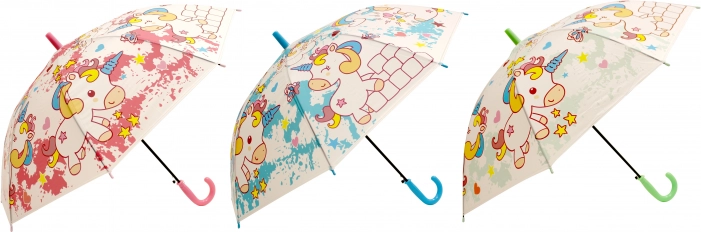 Otroški dežnik z samorogom 50 cm