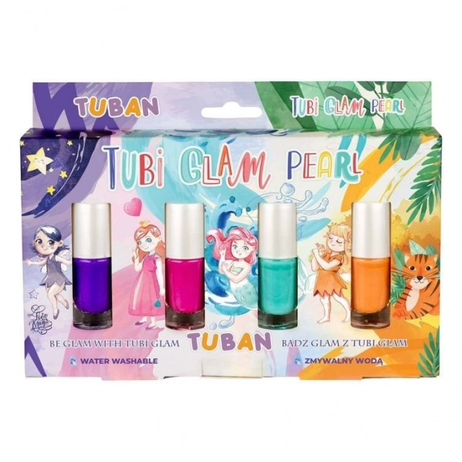 Set 4 lakov Tubi Glam Lacquer - biser