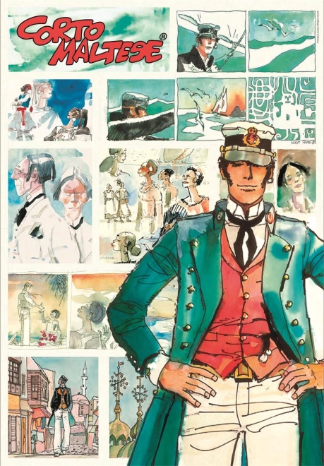 Sestavljanka 1000 kosov Corto Maltese: Pustolovski Pomorščak