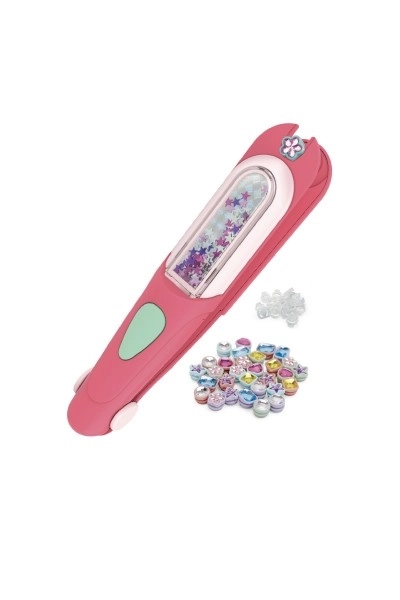 Bleščeči diamanti za lase z aplikatorjem plastika 18x4cm z dodatki v škatli 22x12x5,5cm