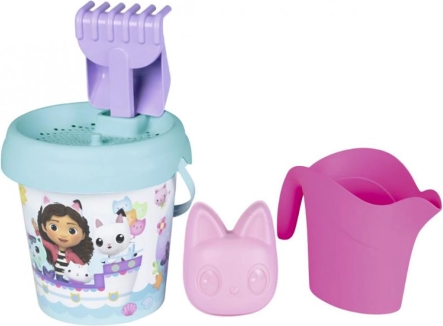 Vedro za pesek Gabby’s Dollhouse s kanglico in dodatki