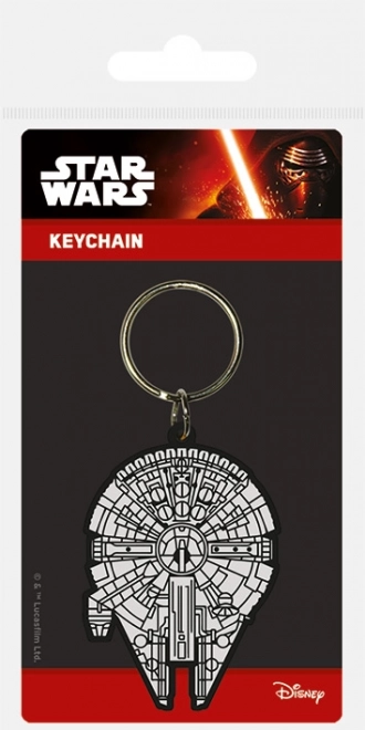 Gumijasti obesek za ključe Star Wars Millennium Falcon