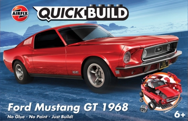 Hitro sestavljiv plastični model Ford Mustang GT 1968