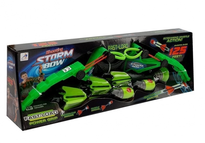 Lokostrelski set 3 puščice Športna zelena 58 cm