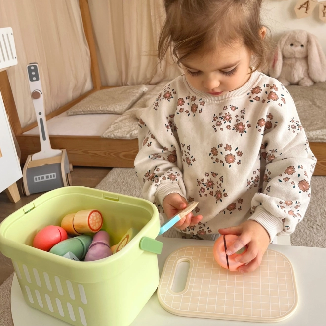 Leseni sklop za rezanje hrane Tooky Toy