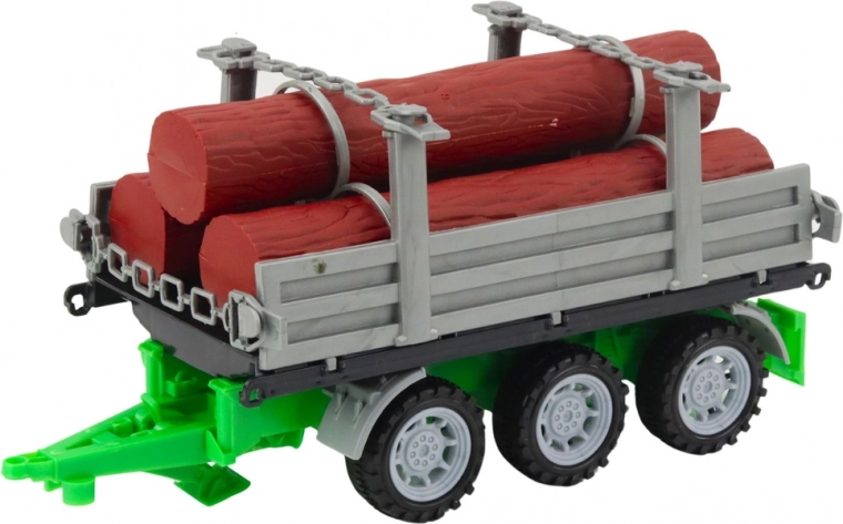 Prikolica za les s hlodi v paketu