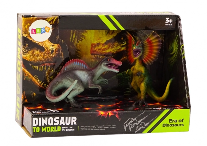 Komplet figuric dinozavrov Spinosaurus Dilophosaurus Set 2el