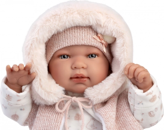 Llorens New Born realisticka punčka dojenček z zvoki