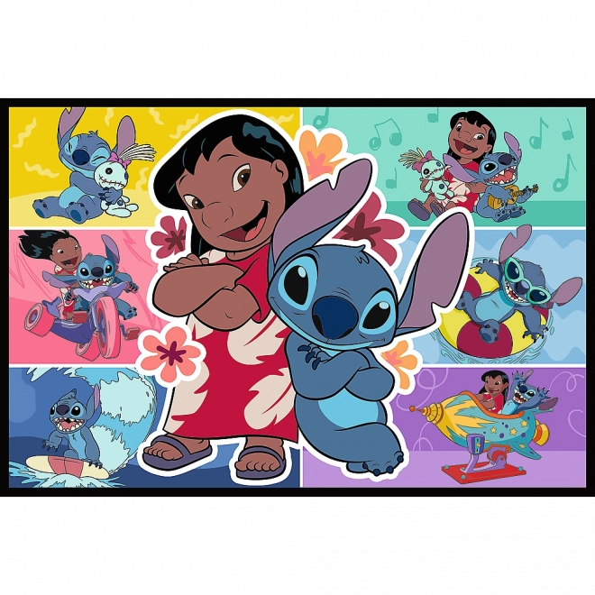 Sestavljanka 2x200 Veselo življenje Stitch - Disney Lilo in Stitch