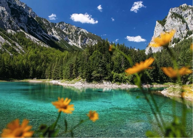 Ravensburger sestavljanka Zeleno jezero Tragöß 1000 koščkov