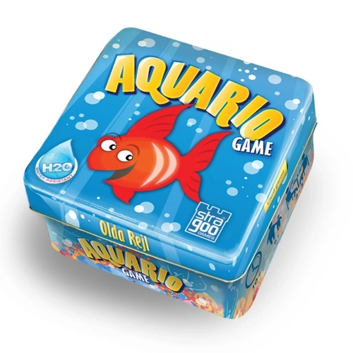 Aquario družabna igra v pločevinasti škatlici 13x13x7,5cm