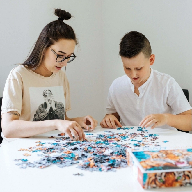 TREFL Crazy Shapes sestavljanka napad tigra 600 kosov