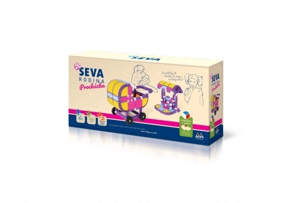 Komplet SEVA DRUŽINA Sprehod plast 166 kosov v škatli 32x17x8cm