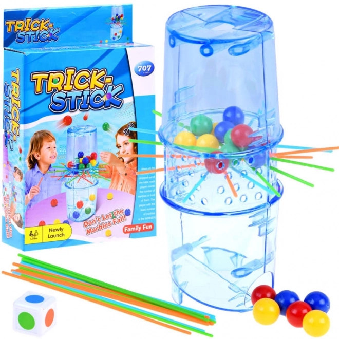 Spretnostna igra Trick Stick padajoče kroglice