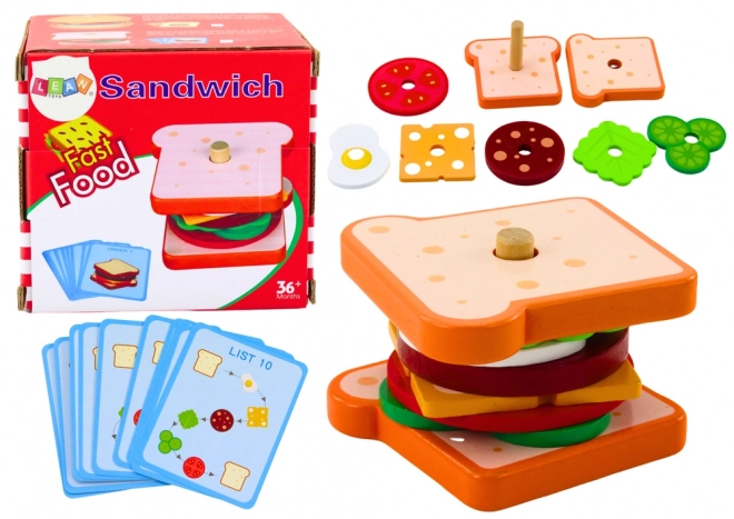 Lesene karte za sendviče 8 El Recipe Cards 10 kos