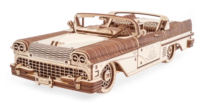 3D leseni mehanski model avtomobila Kabriolet sanj