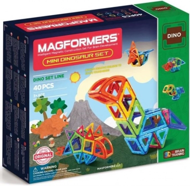 Magnetna sestavljanka MAGFORMERS Mini Dinosaur 40 kosov