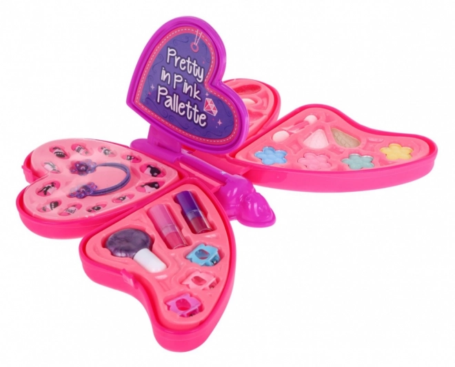 Kozmetični set Pink Butterfly za otroke 5+ Ličila + dodatki za lase in nohte