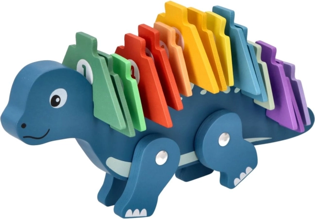 Lesene sestavljanke dinozaver s številkami