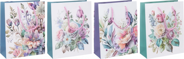 Darilna vrečka velikost L 42 × 31 × 12 cm – celoletna, 4 vrste