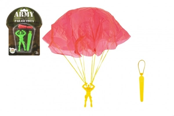 Padalec figurica s padalom leteči 9cm 2 barvi na kartici