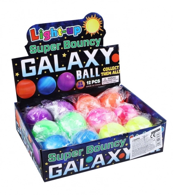 Osvetljena Poskočna Žoga Galaxy 5.5 cm