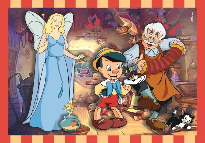 Sestavljanka 4v1 Super Barva Disney Classic