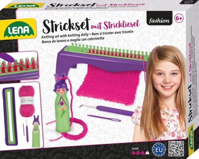 Lena Pletene set s pleteno punčko