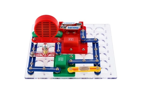 Skrivnosti elektronike 180 eksperimentov na baterije v škatli 42x28,5x4cm od 6 let