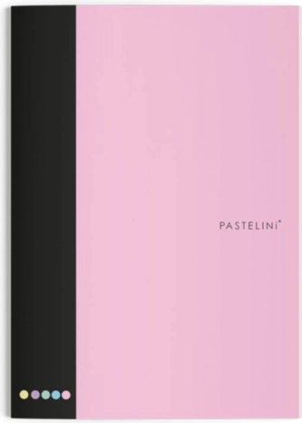 Črtasti zvezek A4 Pastelini rožnat
