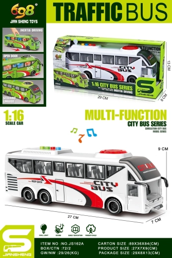 Beli avtobus 1:16