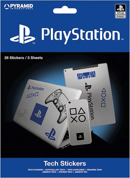 Nalepke s tehničnimi motivi PLAYSTATION – set 5 listov
