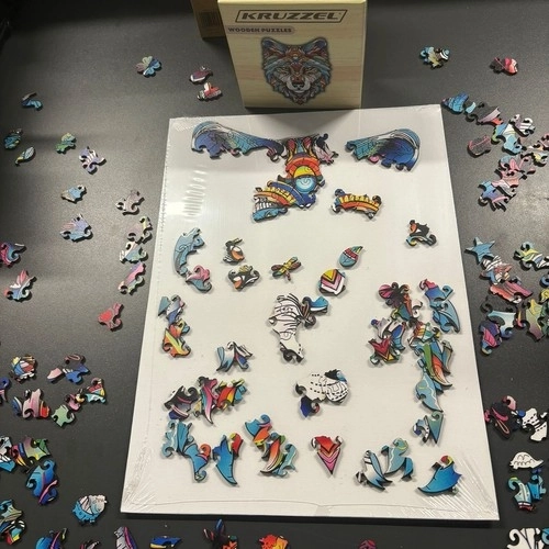 Lesne puzzle Kruzzel volčji motiv