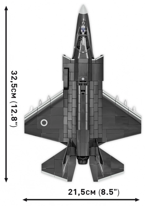 Model bojnega letala F-35B Lightning II iz kock